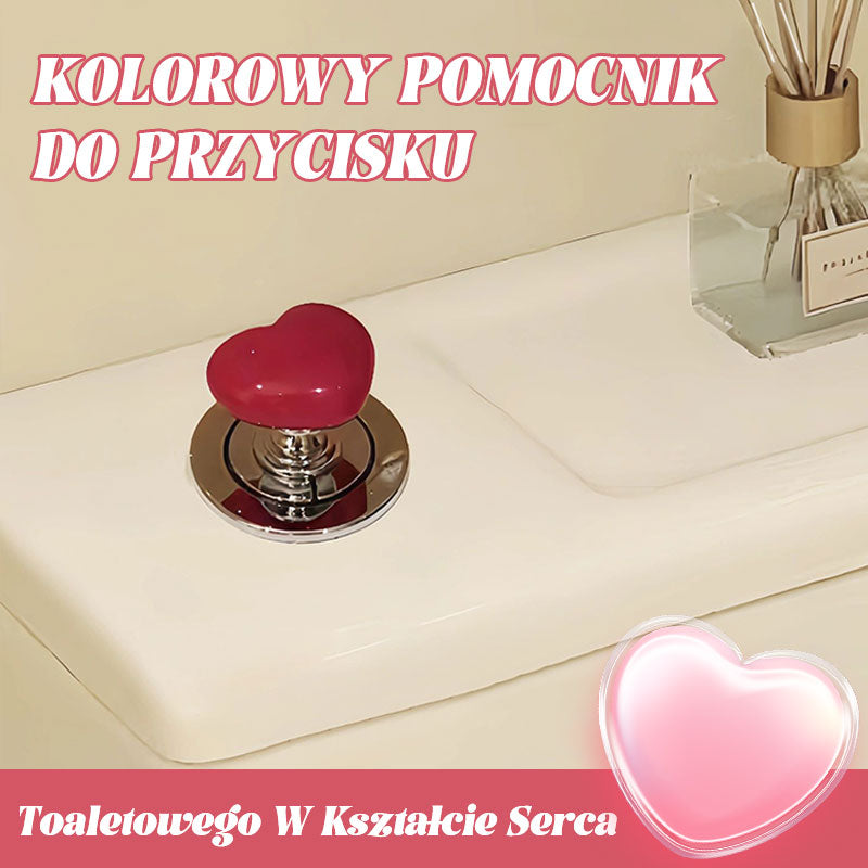 Kolorowy Pomocnik Do Naciskania Sedesu W Kształcie Serca/Love toilet tank press