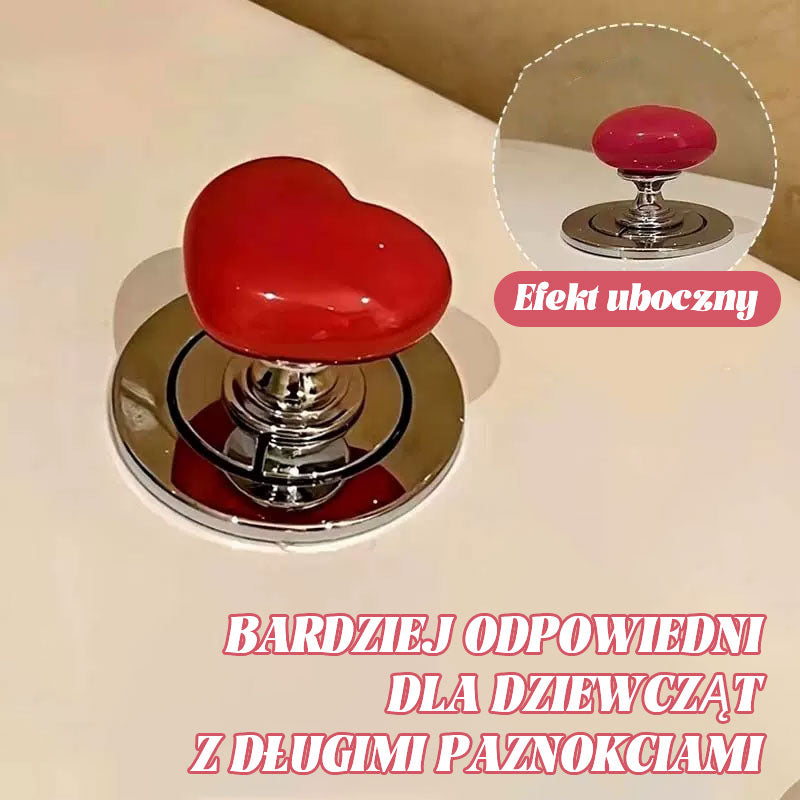 Kolorowy Pomocnik Do Naciskania Sedesu W Kształcie Serca/Love toilet tank press