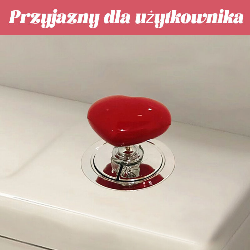 Kolorowy Pomocnik Do Naciskania Sedesu W Kształcie Serca/Love toilet tank press